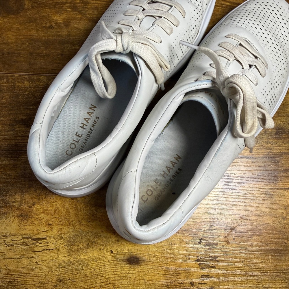 Cole Haan Grand Crosscourt C31436 White Leather Sneakers Mens 12M - Picture 6 of 7